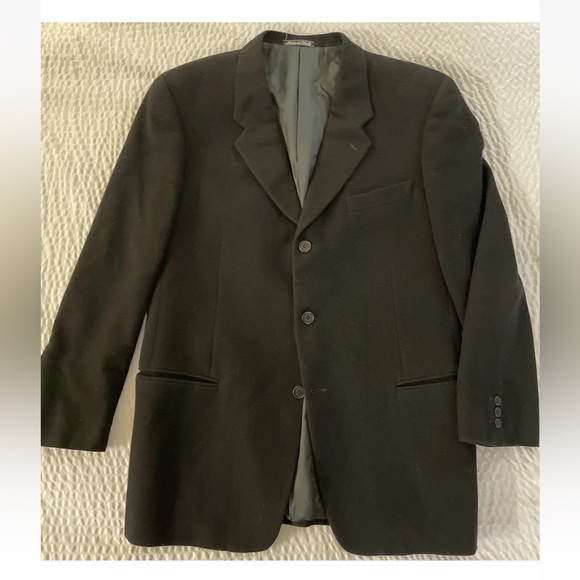 ARMANI COLLEZIONI Made In Italy Vintage Thick Soft Cashmere Blend Sport Coat 42